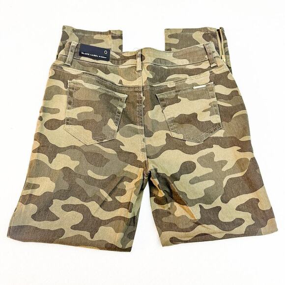 Chicos Black Label Camo Print Motorcycle Denim Midnight Moss Size 0 NWT - Picture 9 of 10